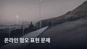 온라인 혐오 표현 문제, 우리 사회는 어떻게 대처해야 할까?
