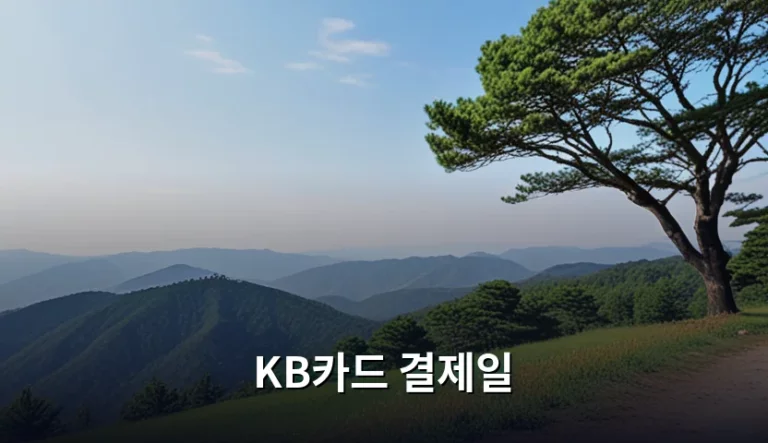 KB카드 결제일 설정 방법과 청구 주기 완벽 가이드