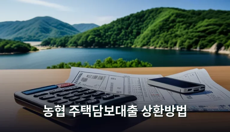 농협 주택담보대출 상환방법 선택 가이드와 주의사항